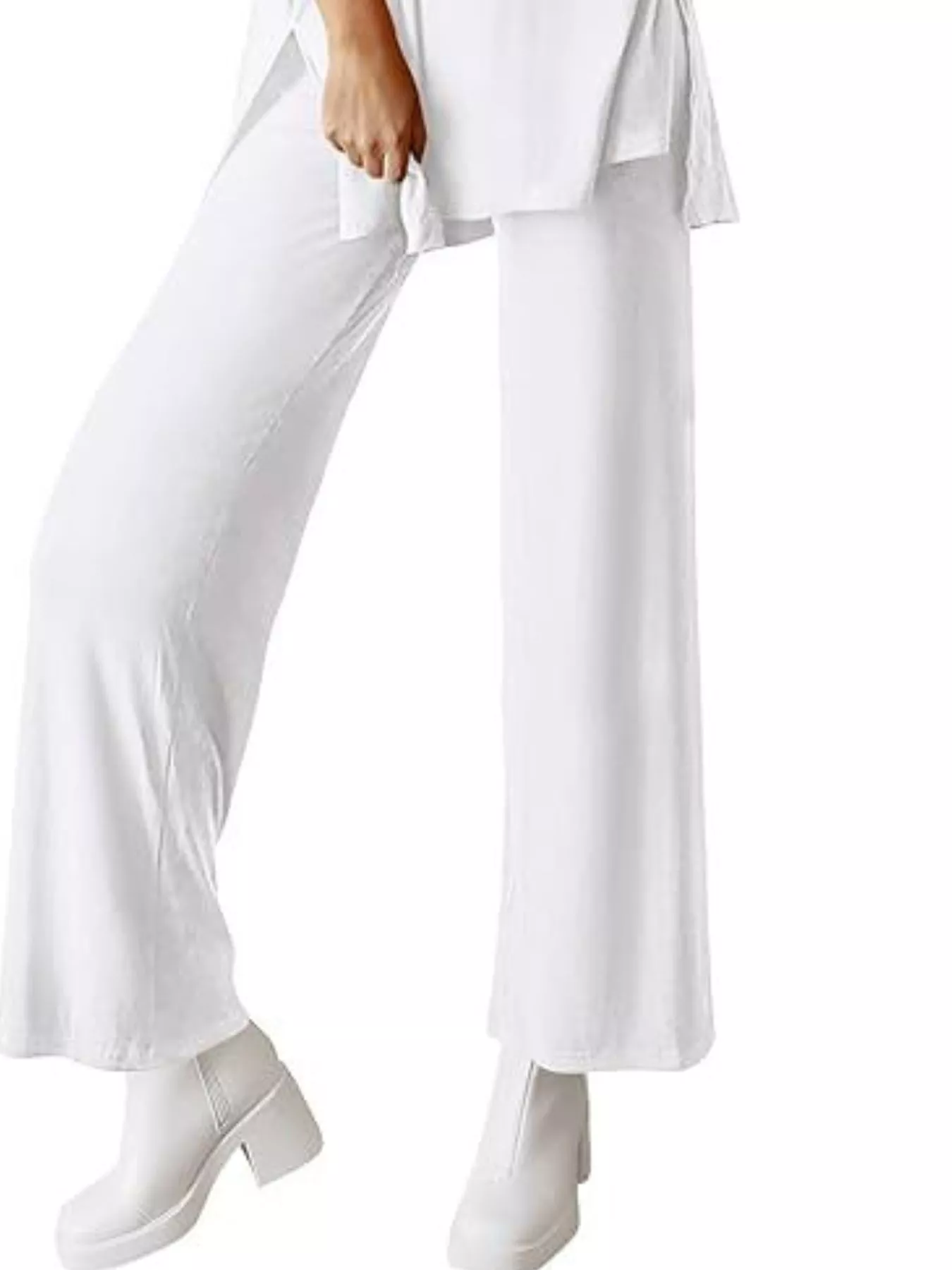 Relaxed Fit Round Neck Top and Pants Two-Piece Set - Image 17