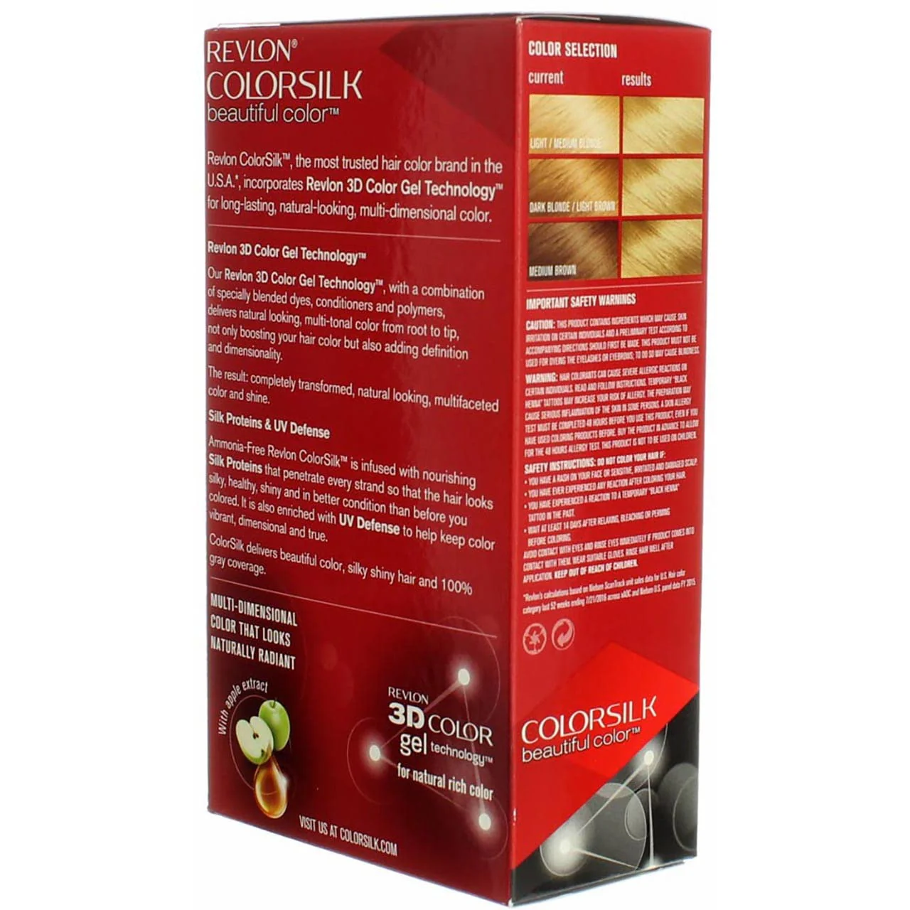 Revlon Colorsilk Beautiful Haircolor, Ammonia-free, Permanent Haircolor (Pack of 4) (#74 Medium Blonde) - Image 5