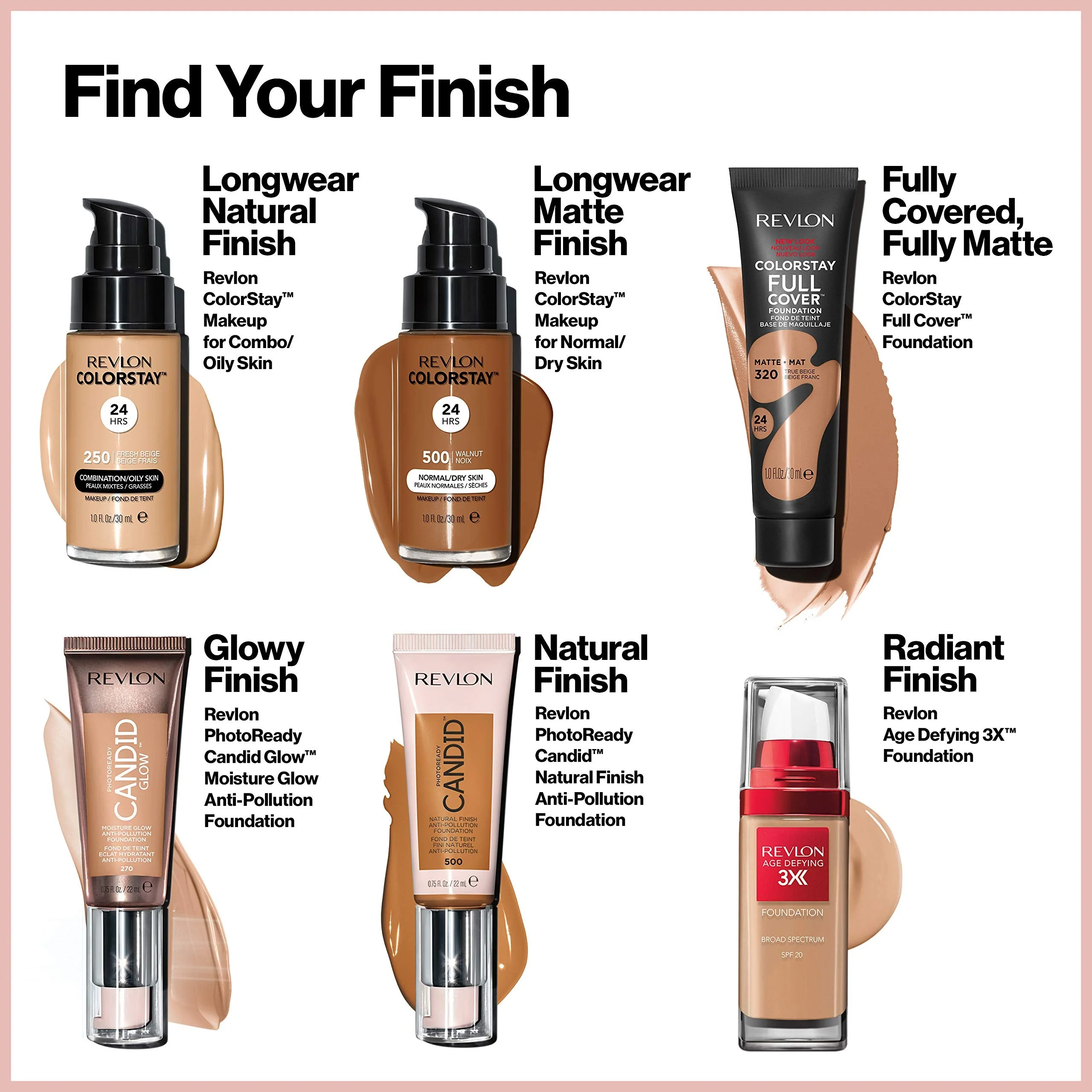 Revlon ColorStay Full Cover Longwear Matte Foundation, Heat & Sweat Resistant Lightweight Face Makeup - Image 69