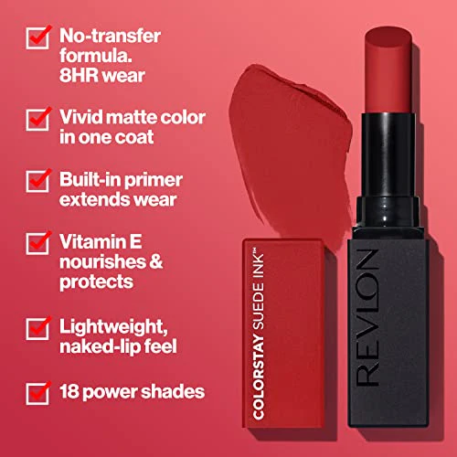 REVLON Lipstick, ColorStay Suede Ink, Built-in Primer - Image 74