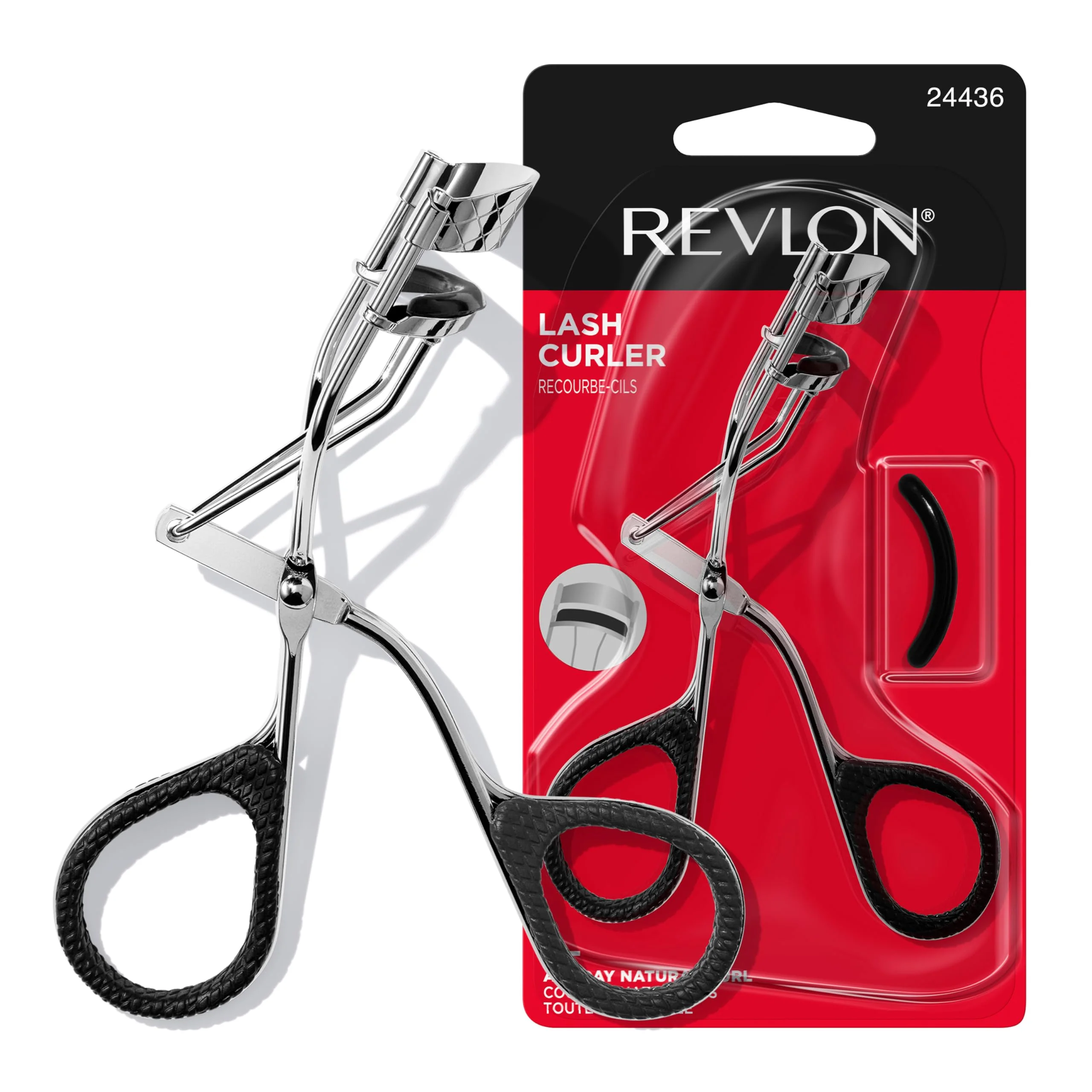 Revlon Natural Curl Lash Curler, Gives a Natural Eyelash Lift, with Finger Grips for a Non Slip Grip, Easy to Use, 1 Count - Image 2