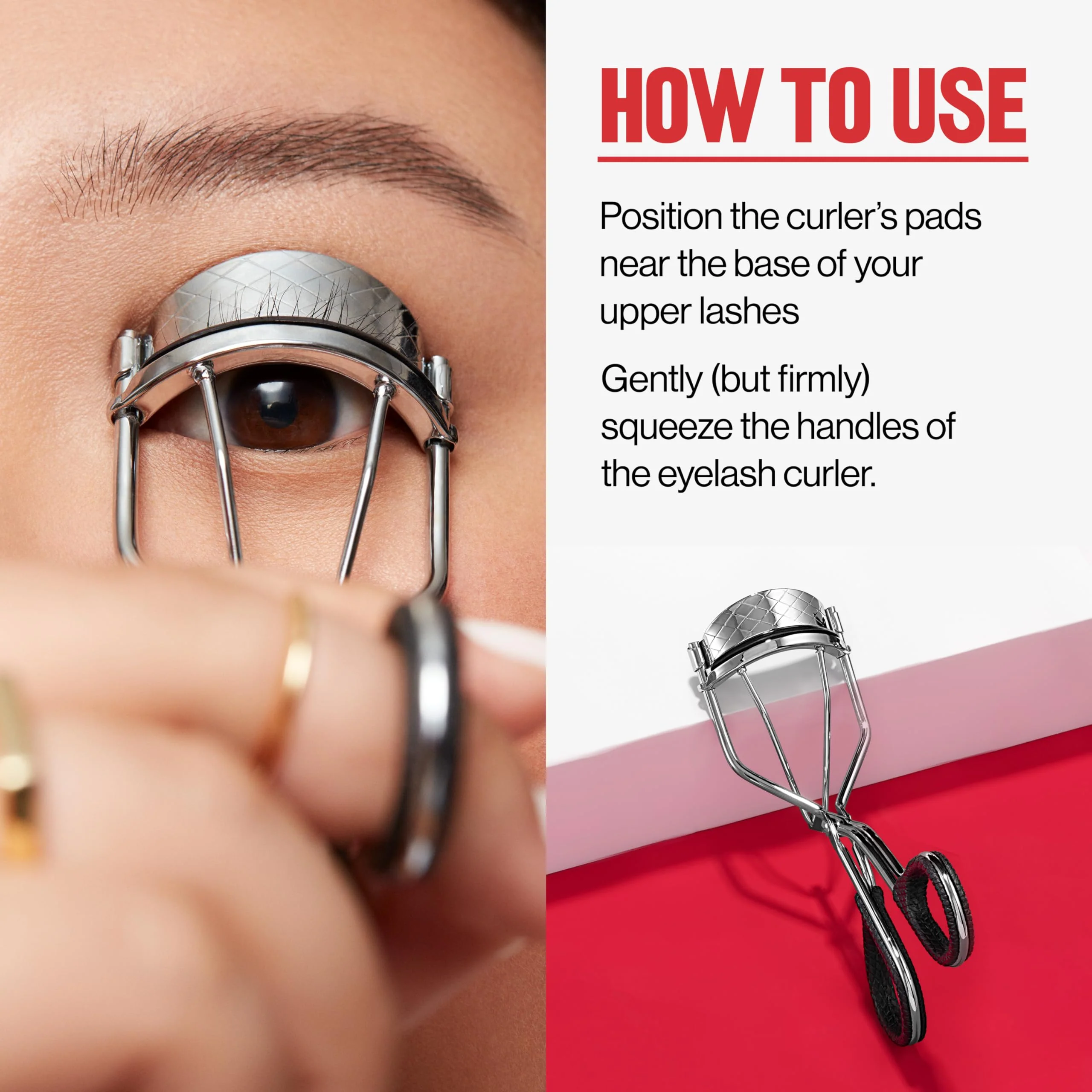 Revlon Natural Curl Lash Curler, Gives a Natural Eyelash Lift, with Finger Grips for a Non Slip Grip, Easy to Use, 1 Count - Image 8