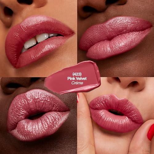 REVLON Super Lustrous Lipstick, Creamy Formula For Soft, Fuller-Looking Lips, Moisturized Feel, Pink Velvet, 0.15 oz - Image 3