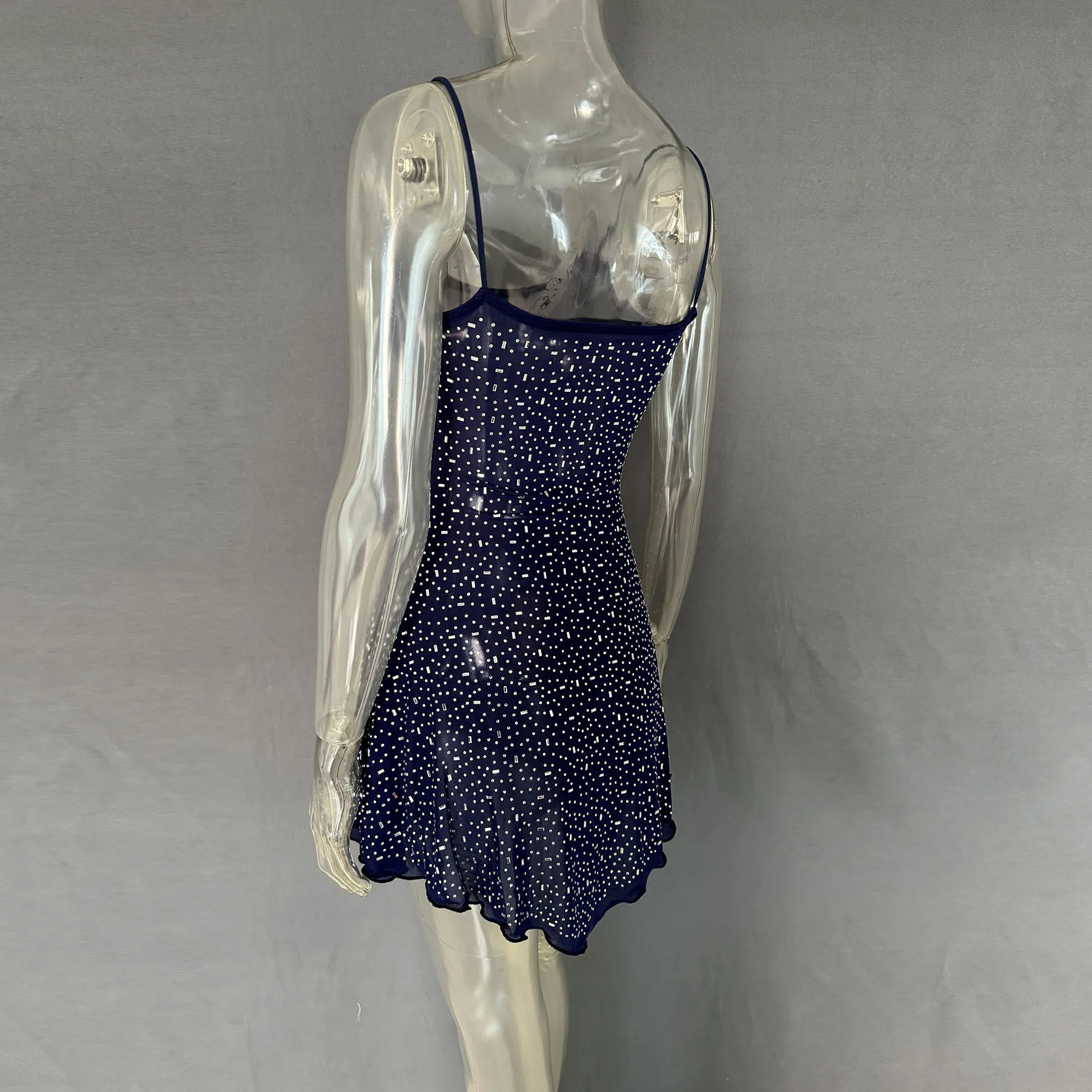 Rhinestone Decor Mini Cami Dress - Image 29