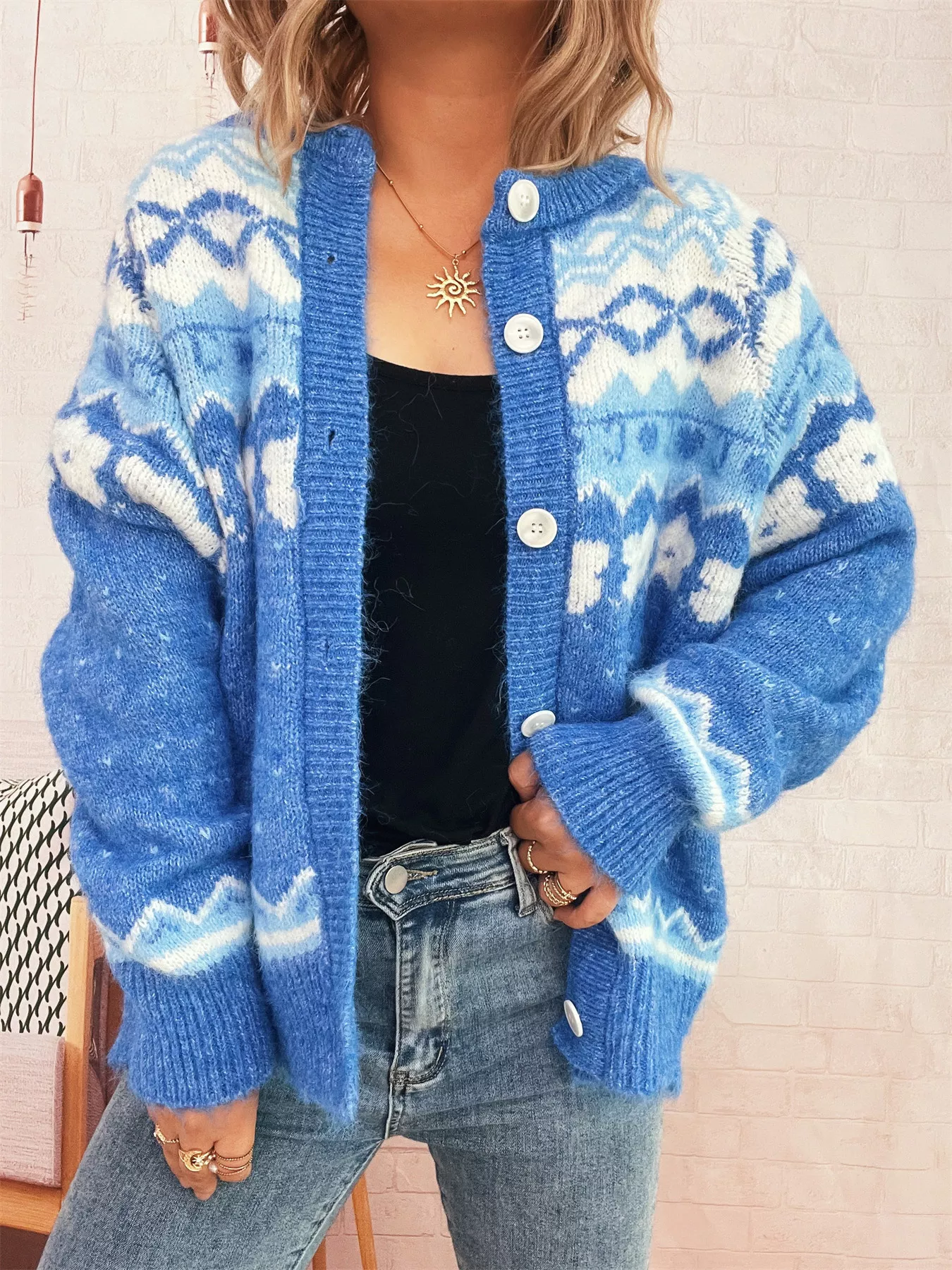 Ribbed Button Down Knit Cardigan - Image 12