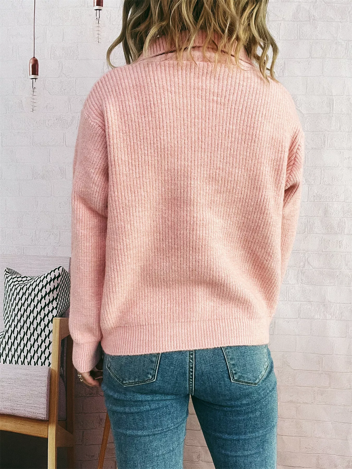 Ribbed Button-Up Cardigan - Image 5