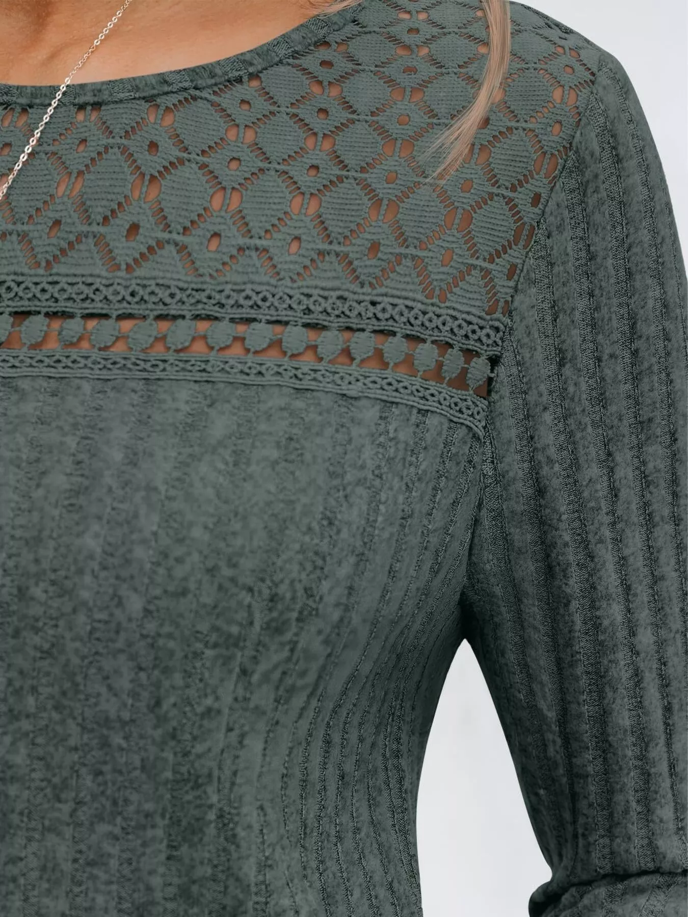 Ribbed Long Sleeve T-Shirt - Image 19