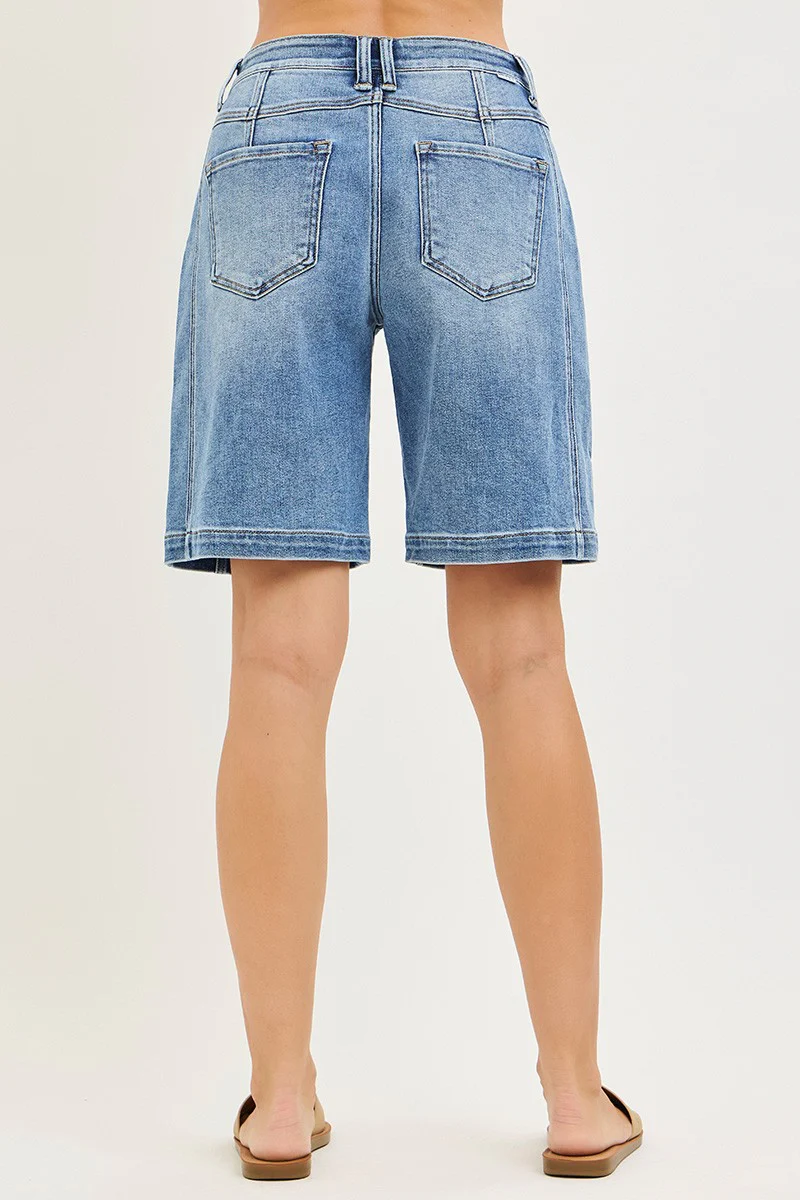 RISEN 2-Button Slouchy Jorts with Pockets - Image 6