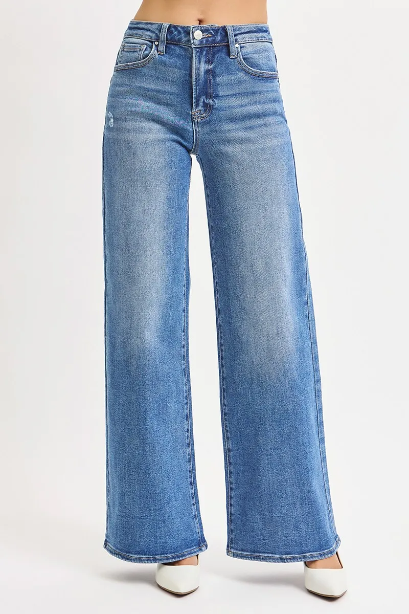 RISEN Full Size High Rise Wide Leg Jeans Plus Size - Image 2