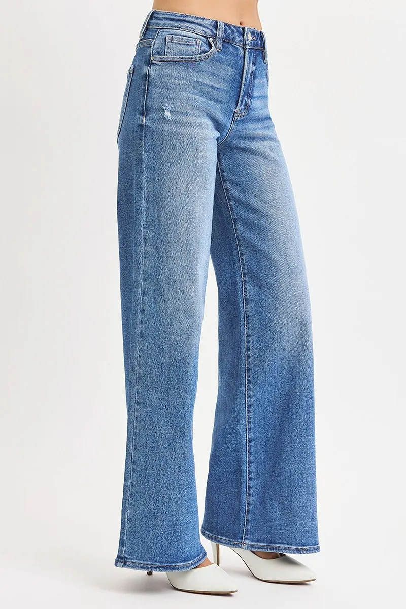 RISEN Full Size High Rise Wide Leg Jeans Plus Size - Image 4