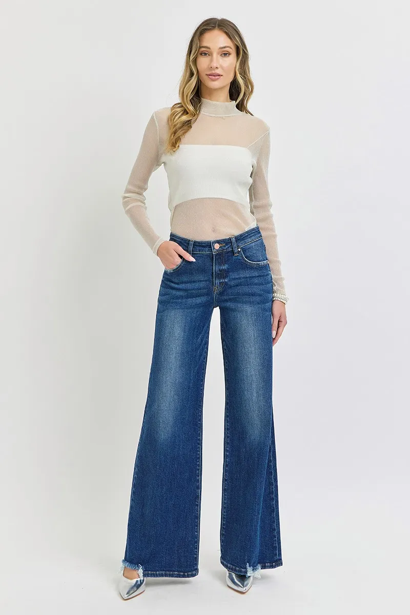 RISEN Full Size Mid Rise Wide Jeans Plus Size - Image 6