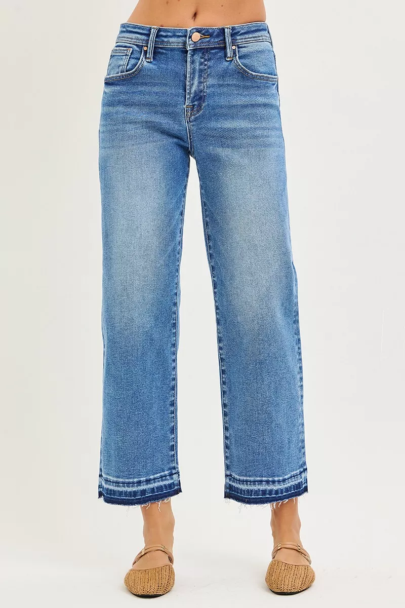 RISEN Full Size Slouchy Cropped  Boyfriend Jeans Plus Size - Image 2