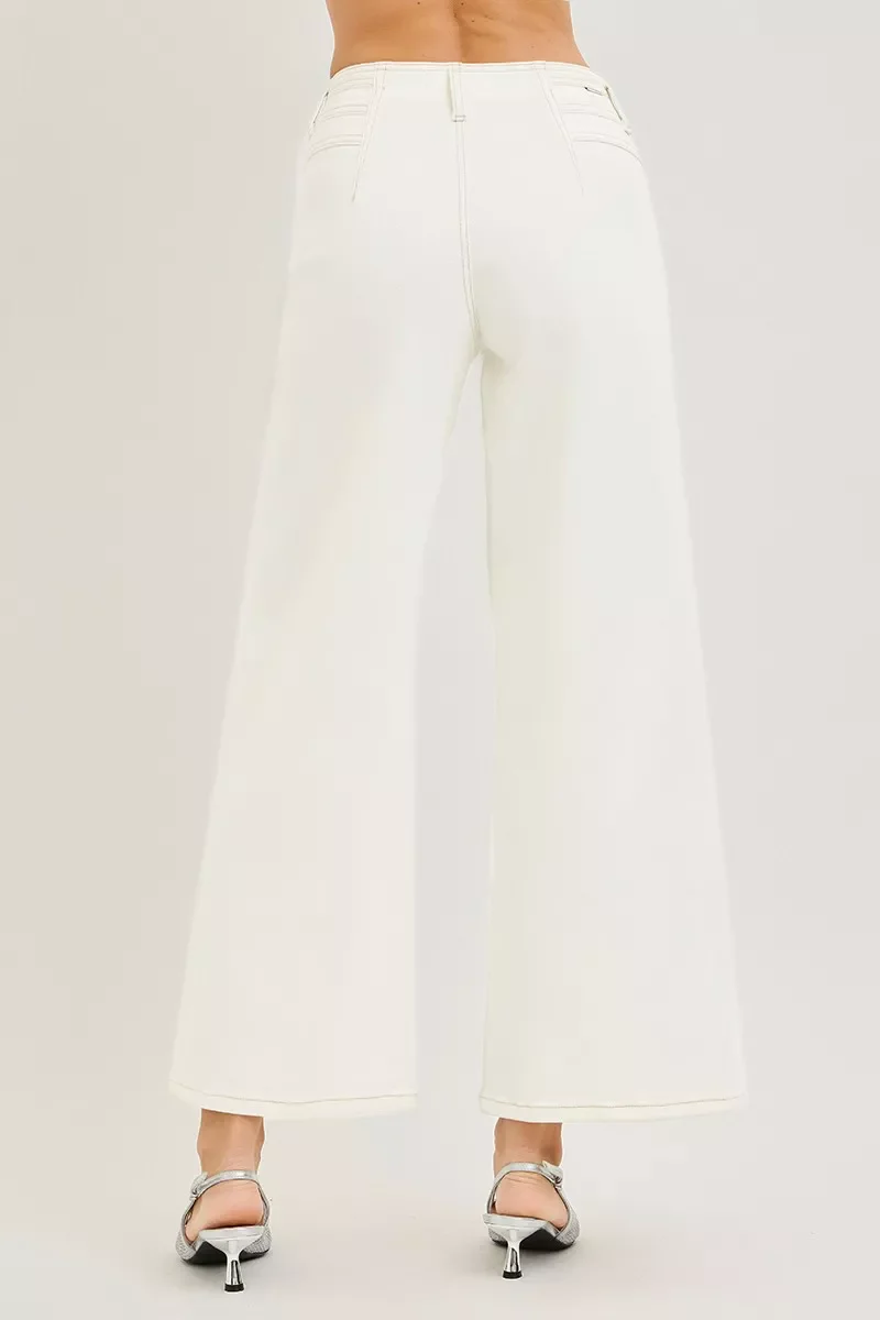 RISEN High Rise Ankle Wide Pants - Image 5
