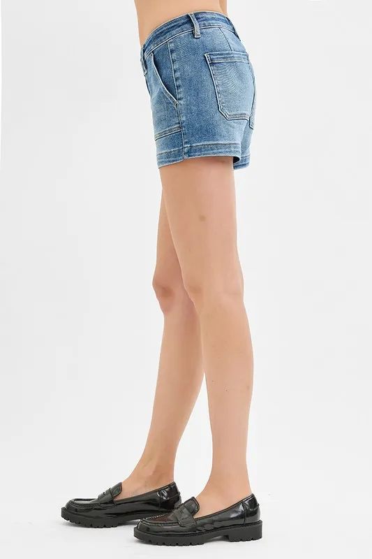 RISEN Low Rise Patched Pocket Shorts - Image 2