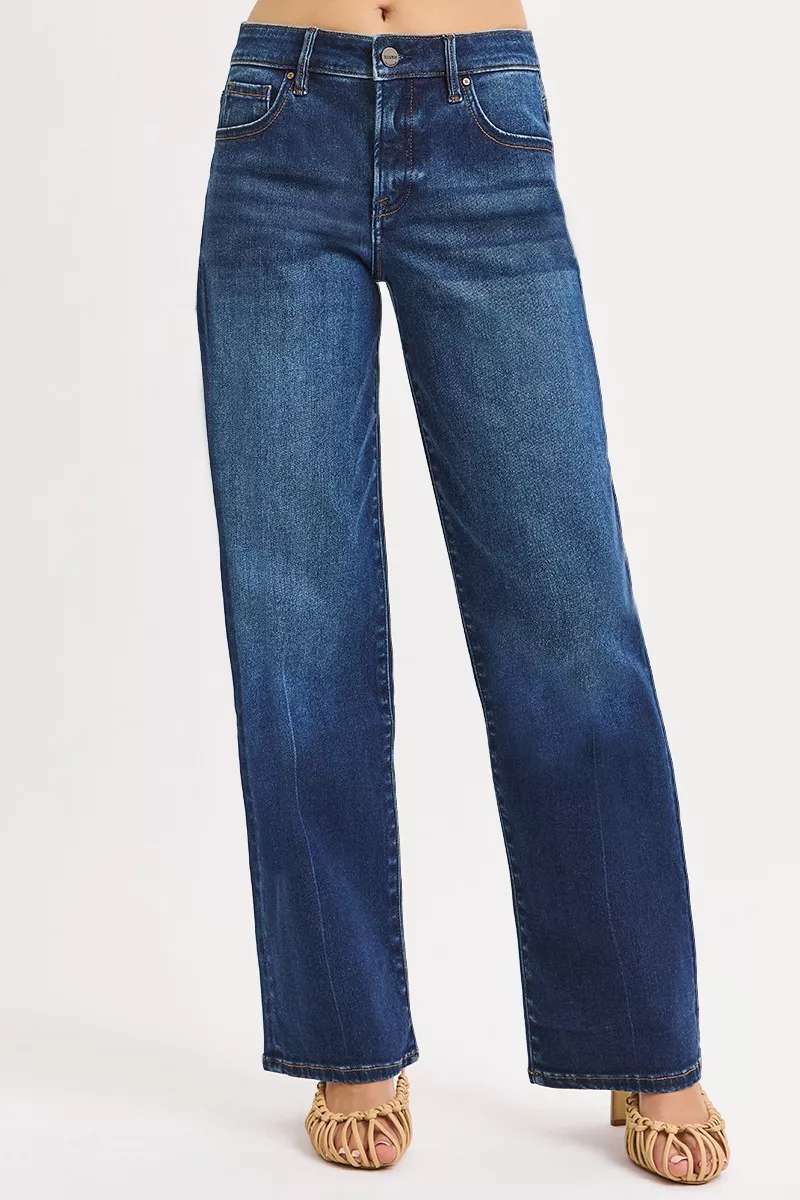 RISEN Mid Rise Wide Baggy Jeans - Image 2