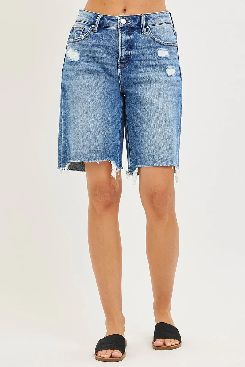 RISEN Tummy Control Slouchy Bermuda Shorts - Image 3