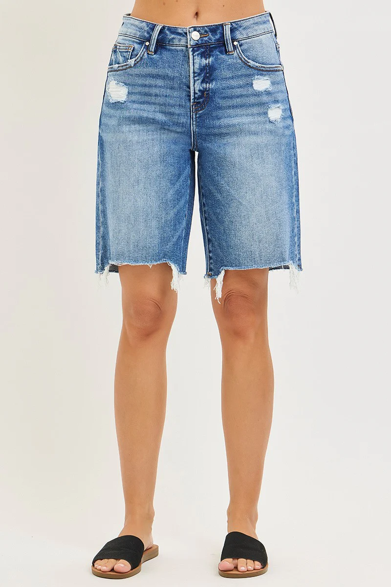 RISEN Tummy Control Slouchy Bermuda Shorts - Image 4