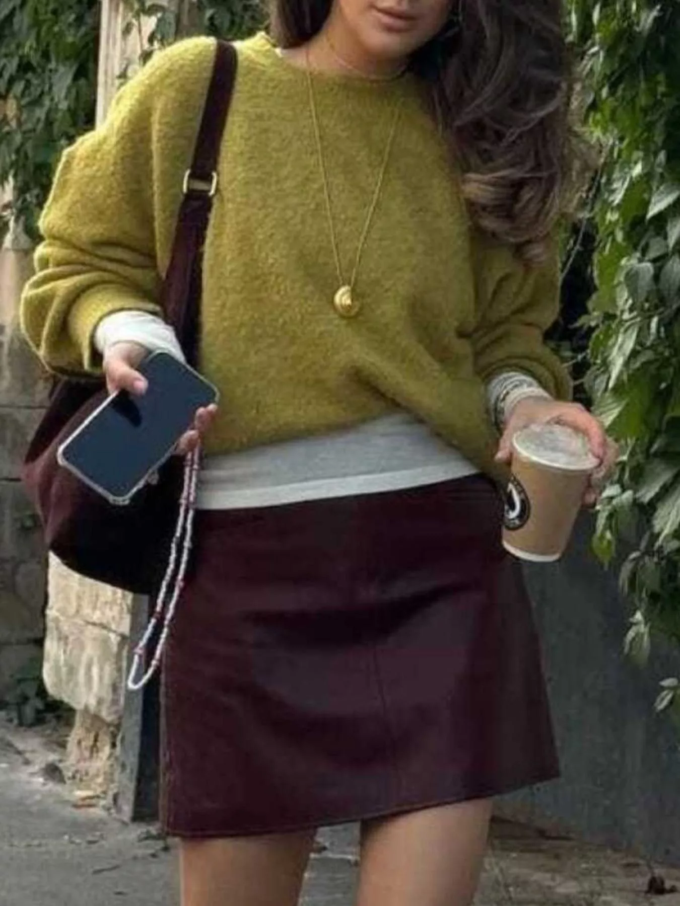 Round Neck Dropped Shoulder Sweater - Image 7