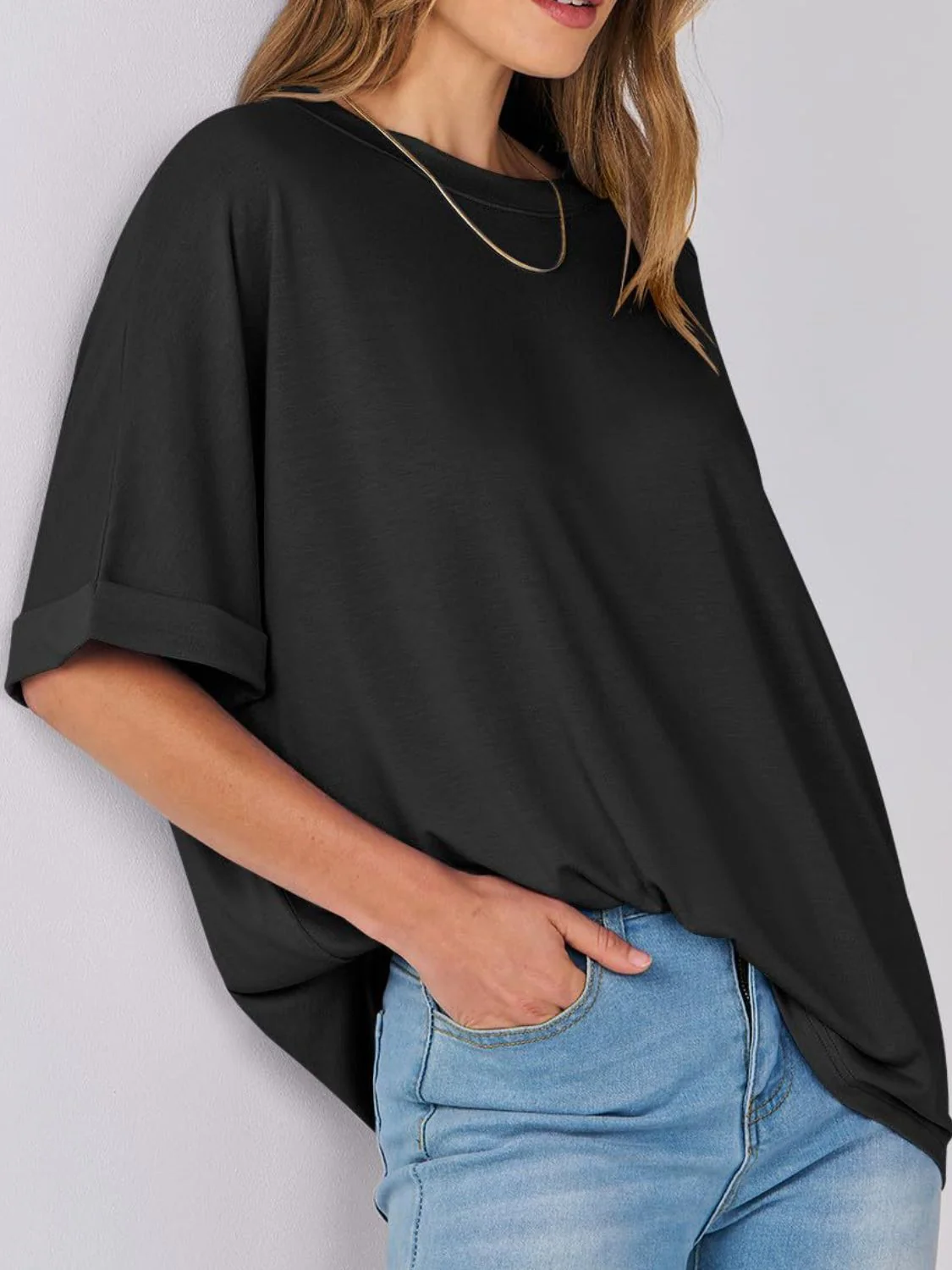 Round Neck Half Sleeve T-Shirt - Image 7