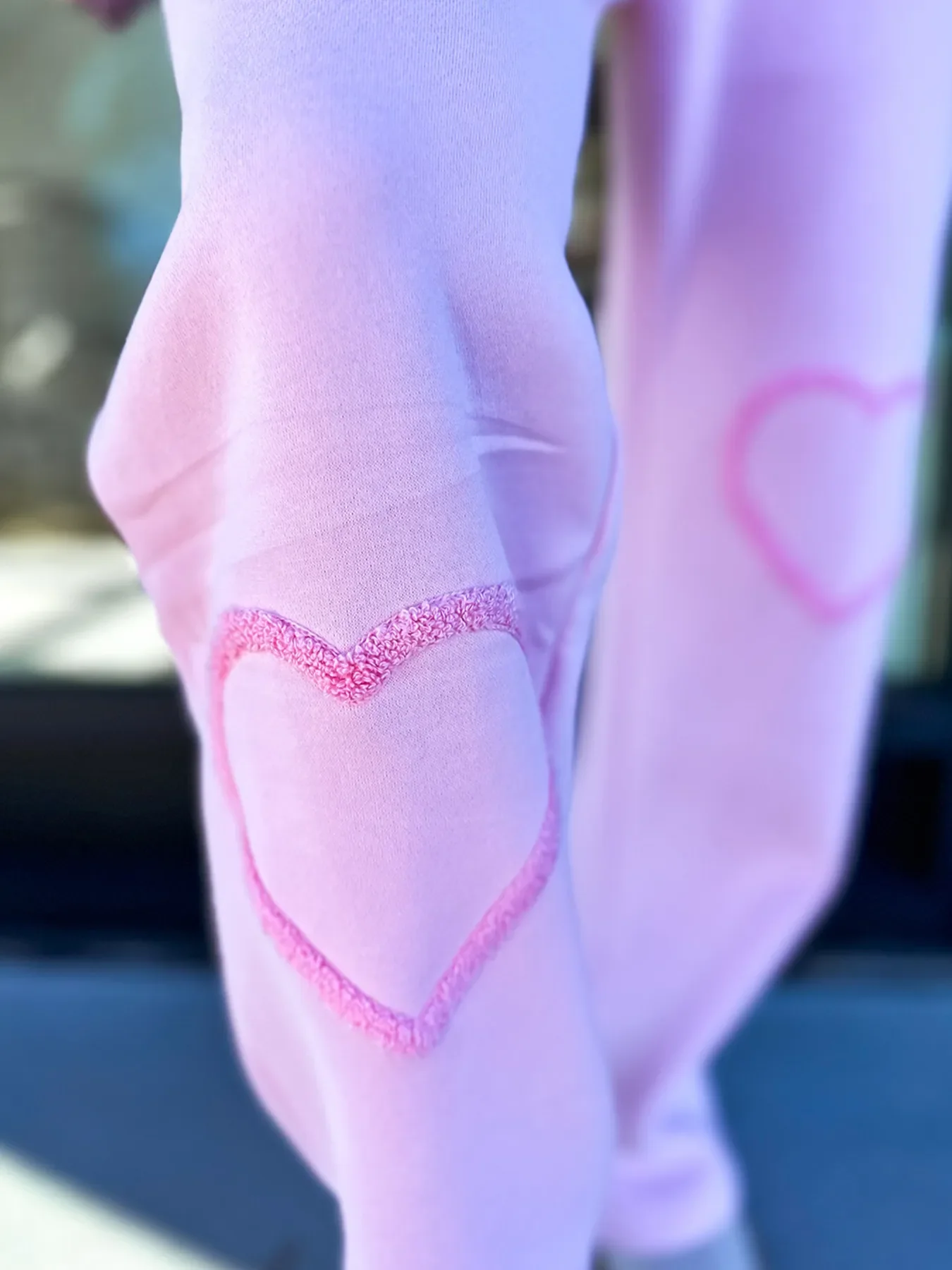 Round Neck Heart Top and Pants Set - Image 7