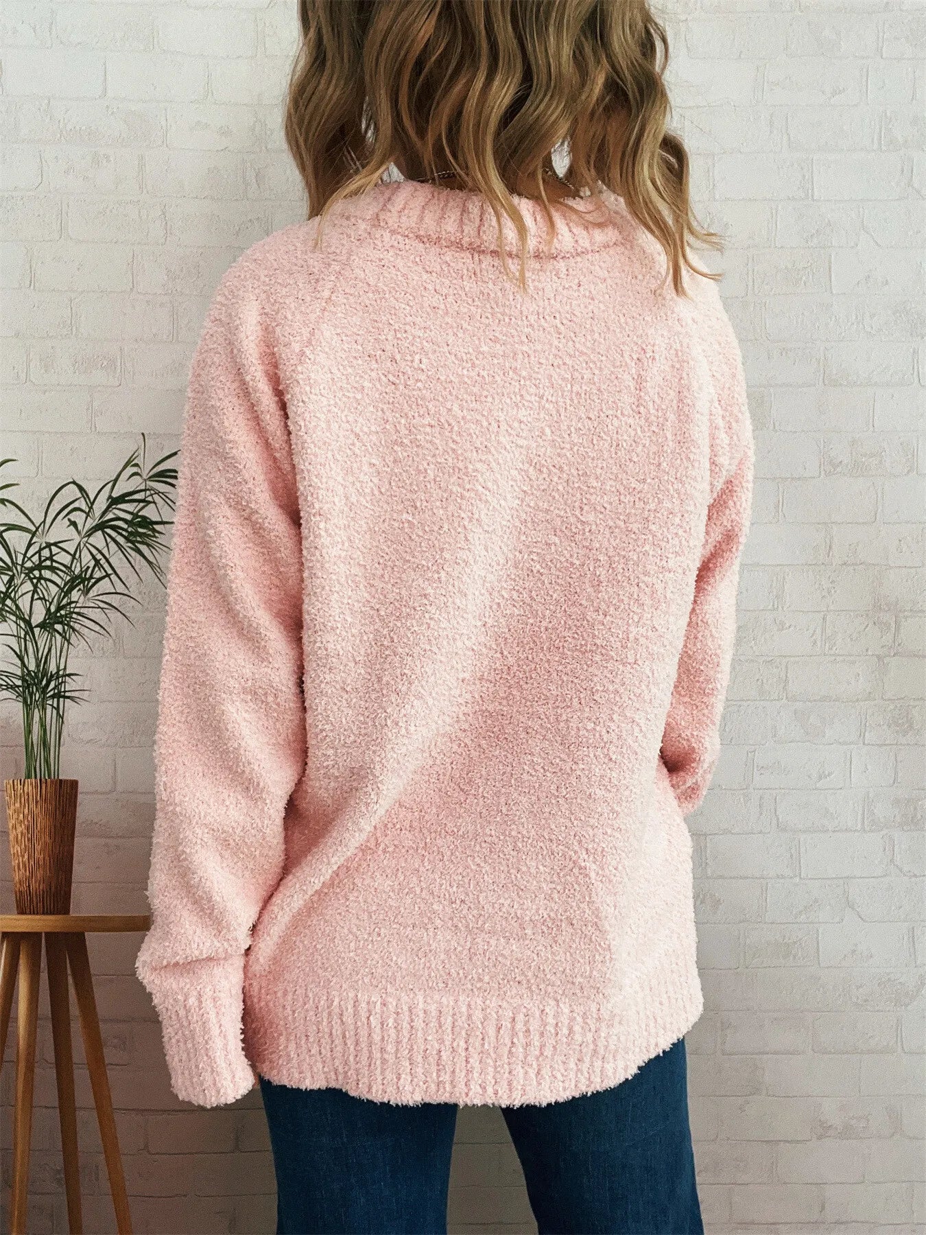 Round Neck Raglan Sleeve Sweater - Image 24