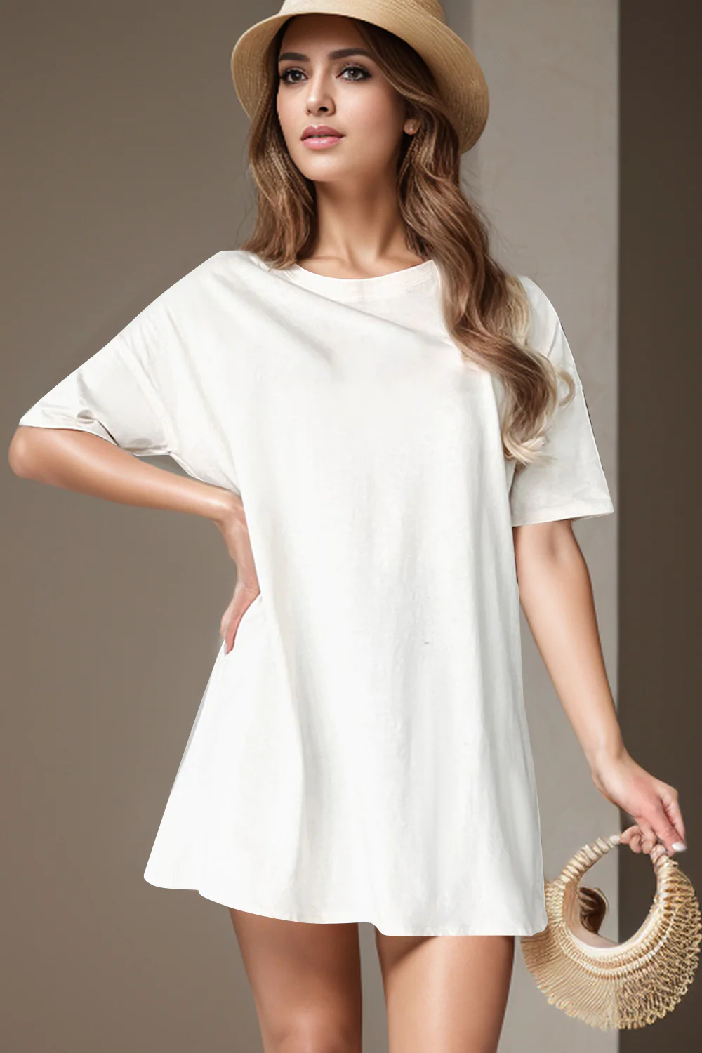 Round Neck Short Sleeve T-Shirt - Image 2