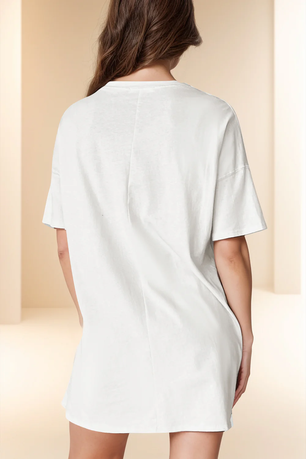 Round Neck Short Sleeve T-Shirt - Image 3