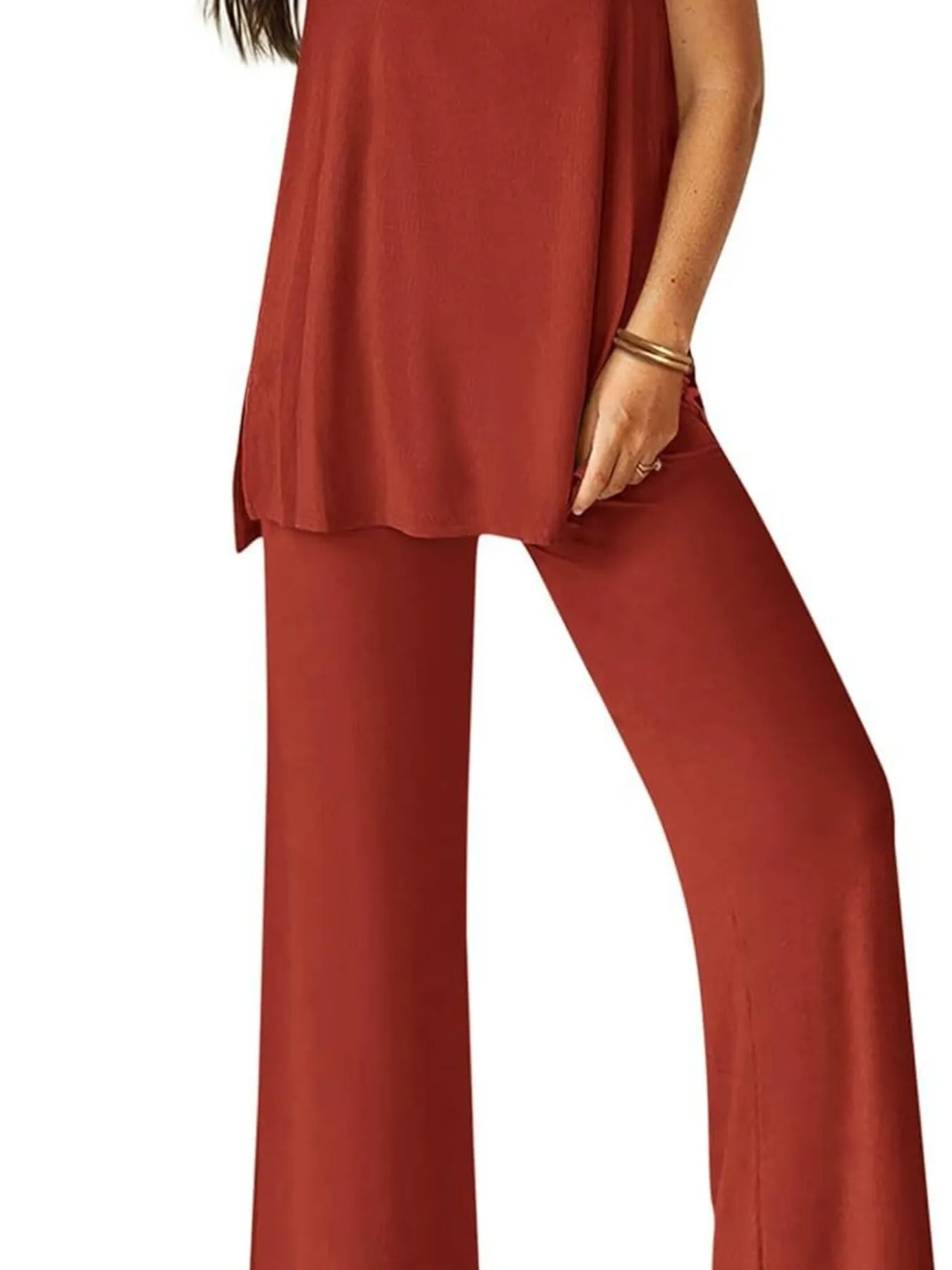 Round Neck Tank and Pants Set - Image 10