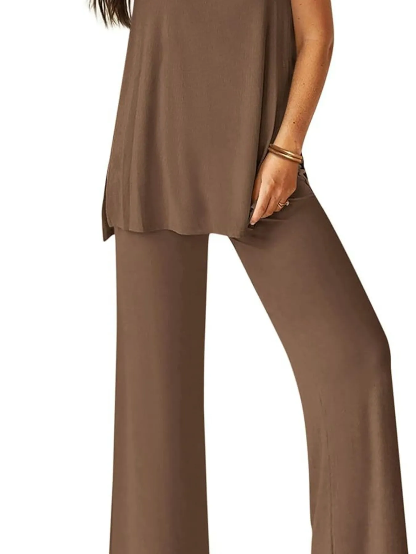 Round Neck Tank and Pants Set - Image 13