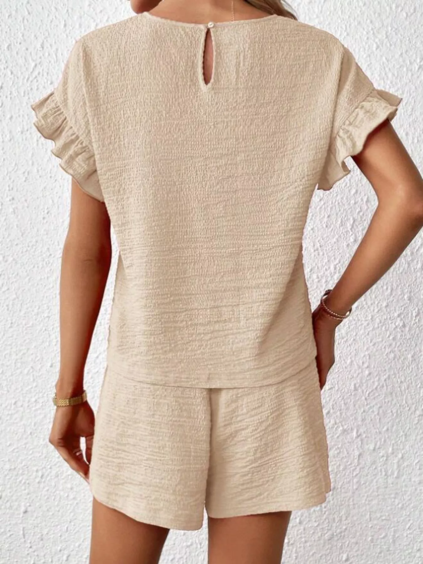 Round Neck Tee and Shorts Set - Image 4