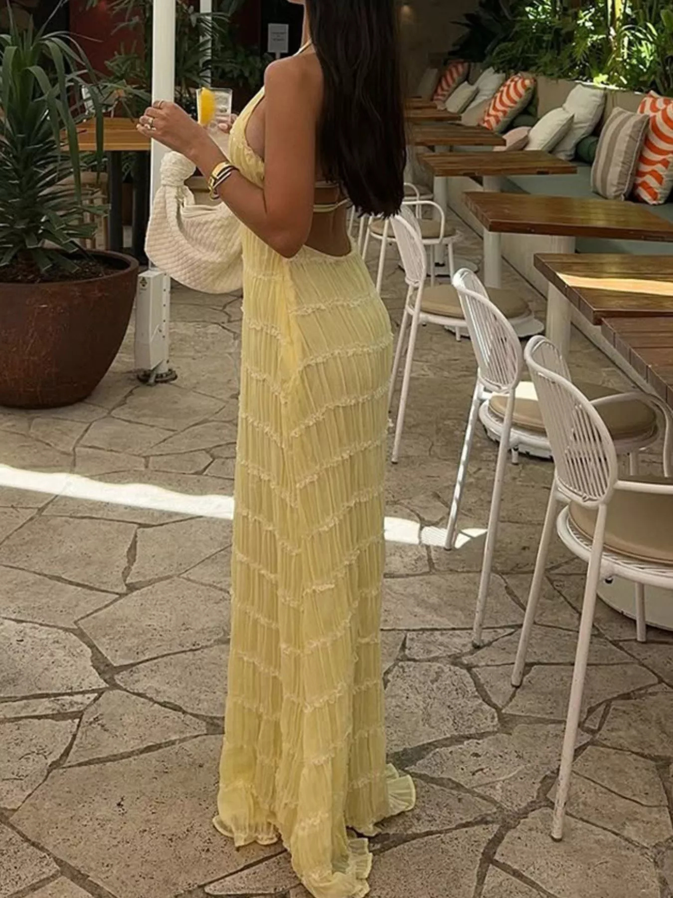 Ruched Halter Neck Maxi Dress - Image 21