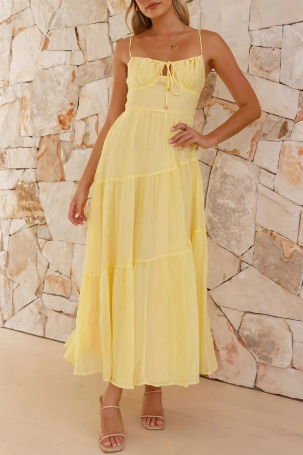 Ruched Smocked Back Cami Dress - Image 16