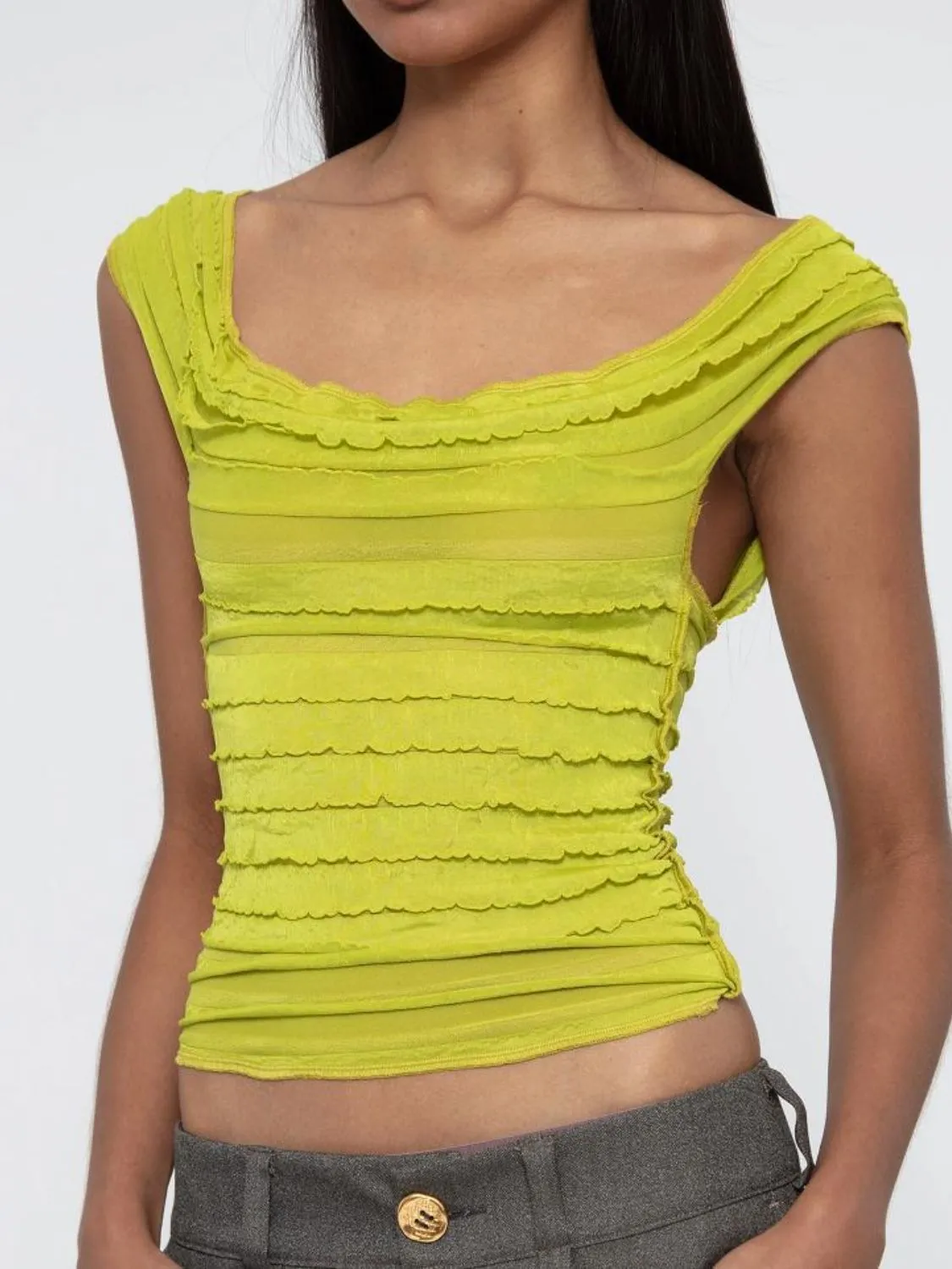 Ruched Solid Tank - Image 34