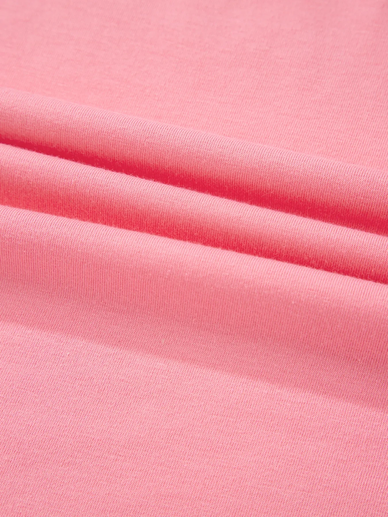 Ruffle Hem Round Neck Relaxed T-Shirt - Image 11