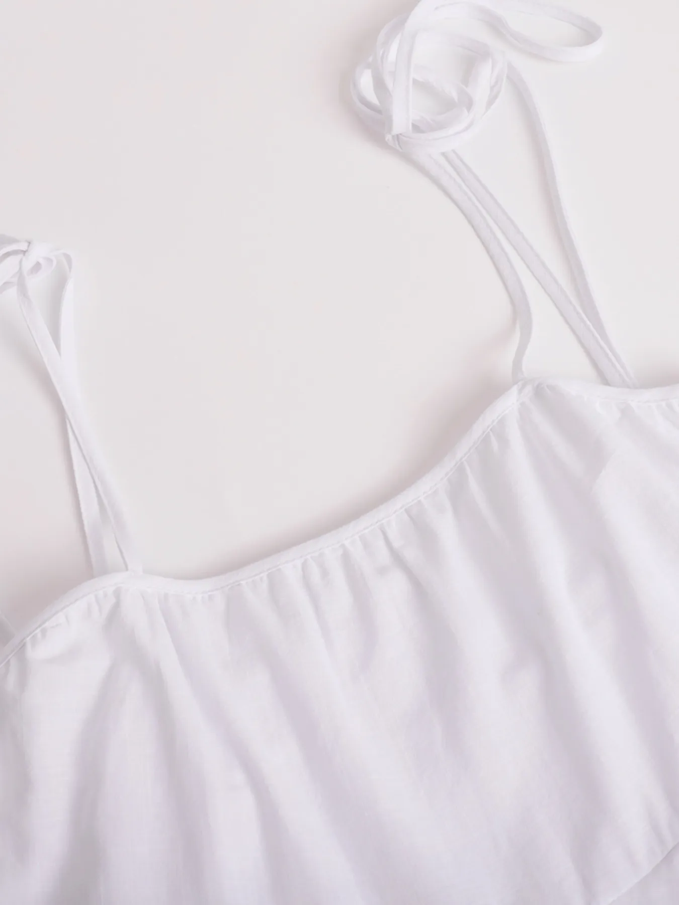 Ruffle Layered Tie Shoulder Cami Dress - Image 7