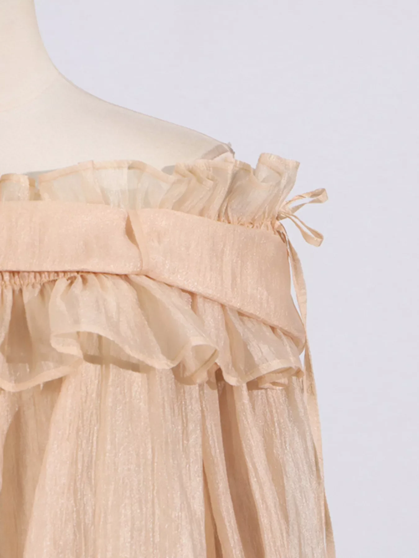 Ruffle Off-Shoulder Flounce Sleeve Blouse - Image 7