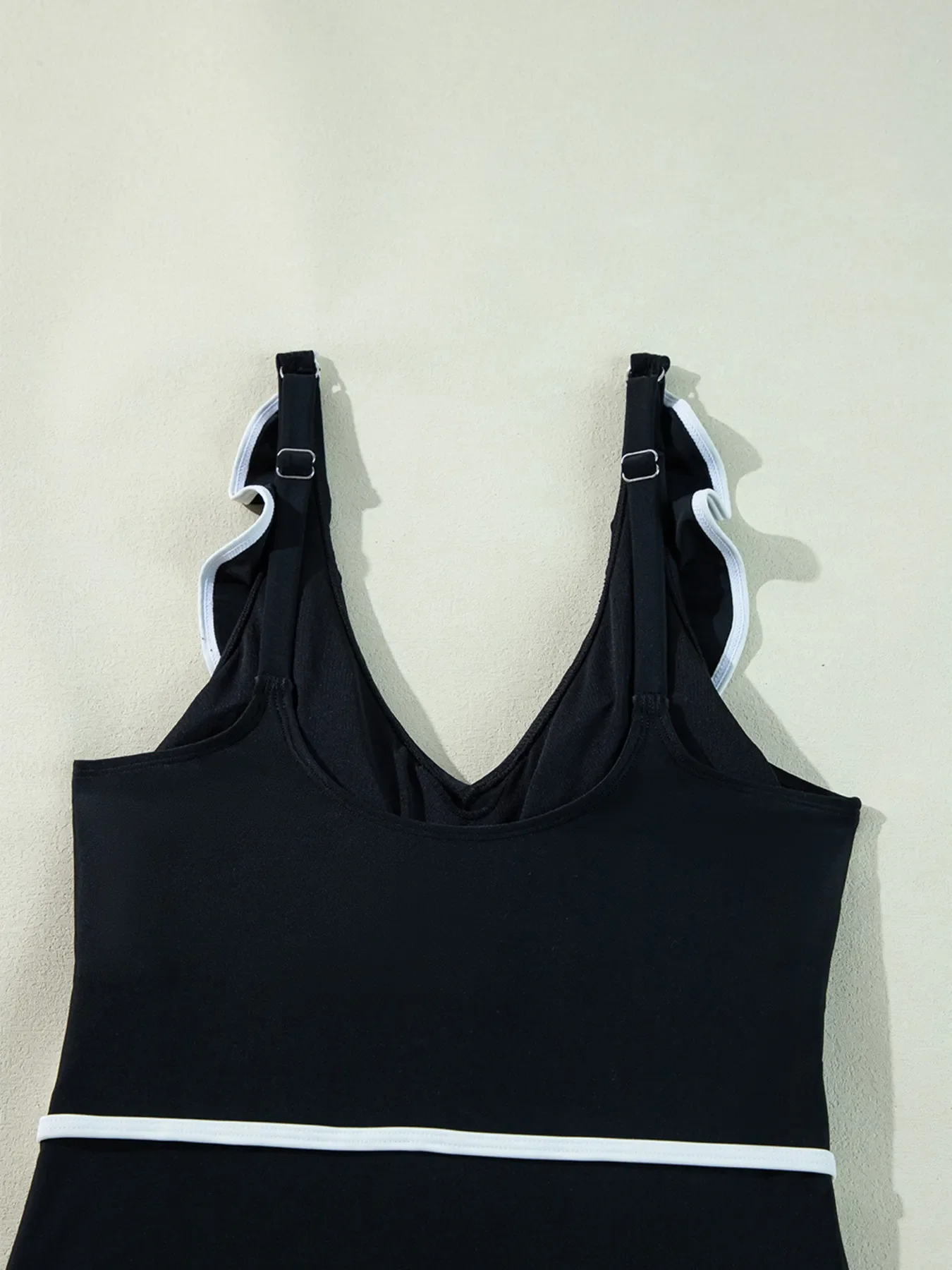 Ruffle Trim V-Neck One-Piece Swimsuit - Image 11