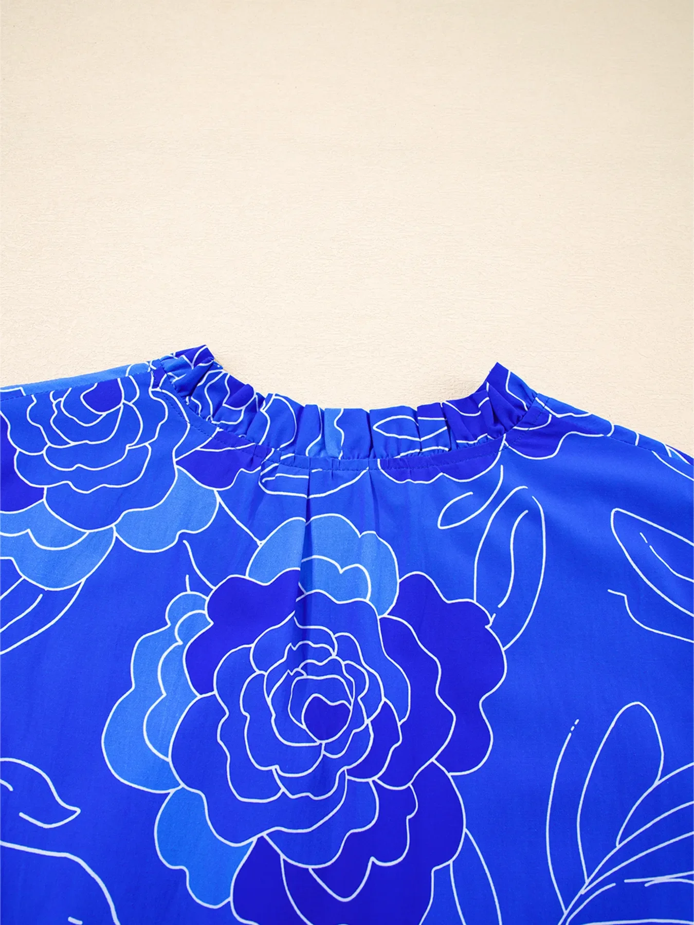 Ruffled Hem Short Sleeve Flowy Mini Dress - Image 5