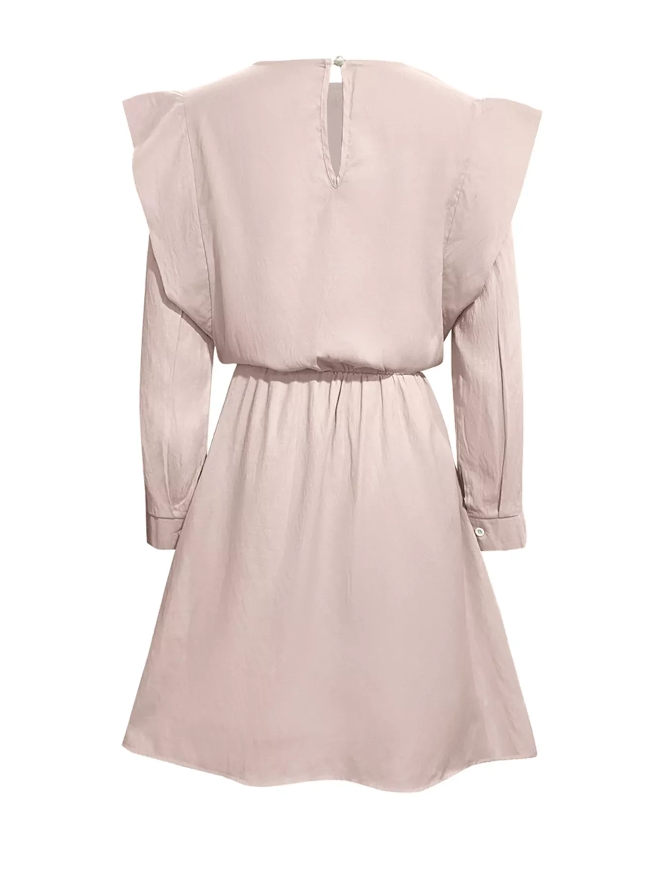 Ruffled Long Sleeve Mini Dress - Image 4