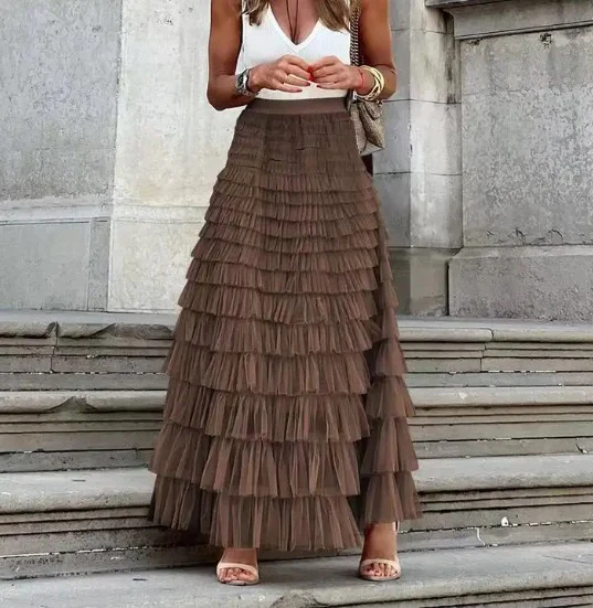 Ruffled Maxi Skirt - Image 2