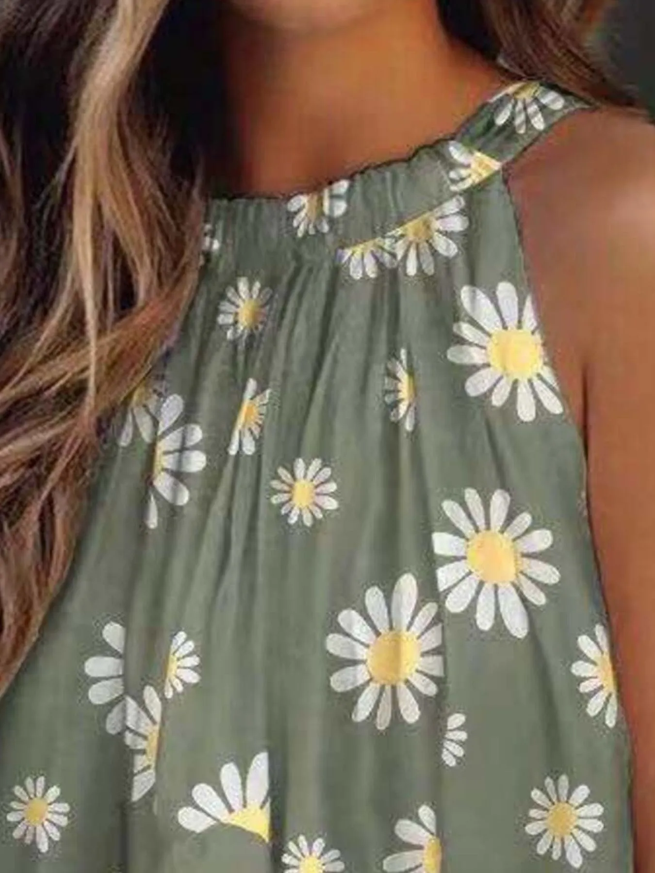 Ruffled Printed Halter Neck Cami Top - Image 19