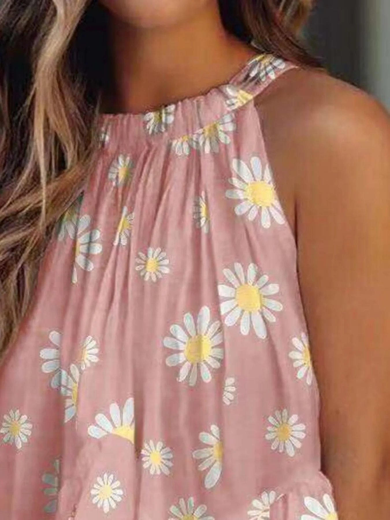 Ruffled Printed Halter Neck Cami Top - Image 22