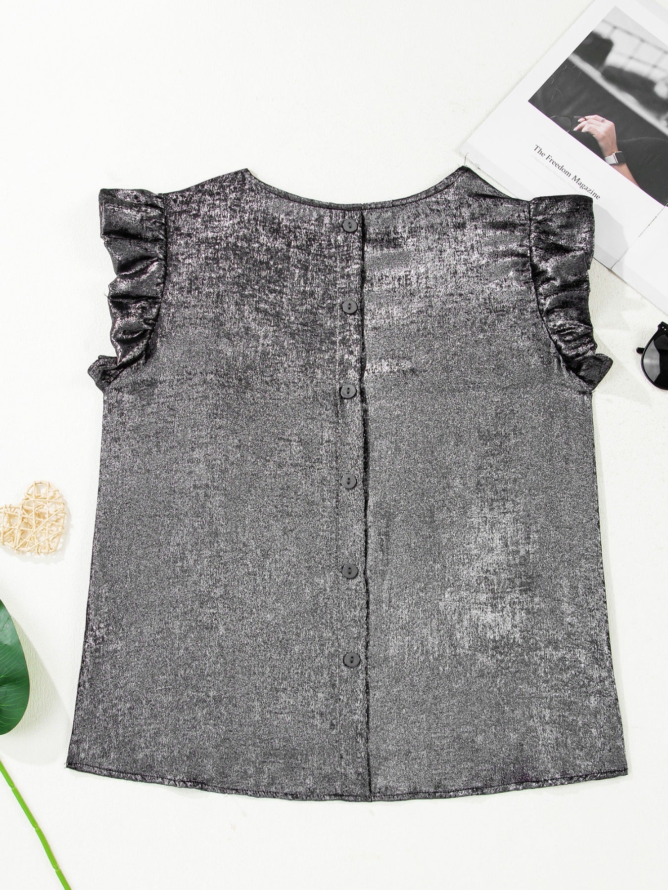 Ruffled Round Neck Tank - Image 14