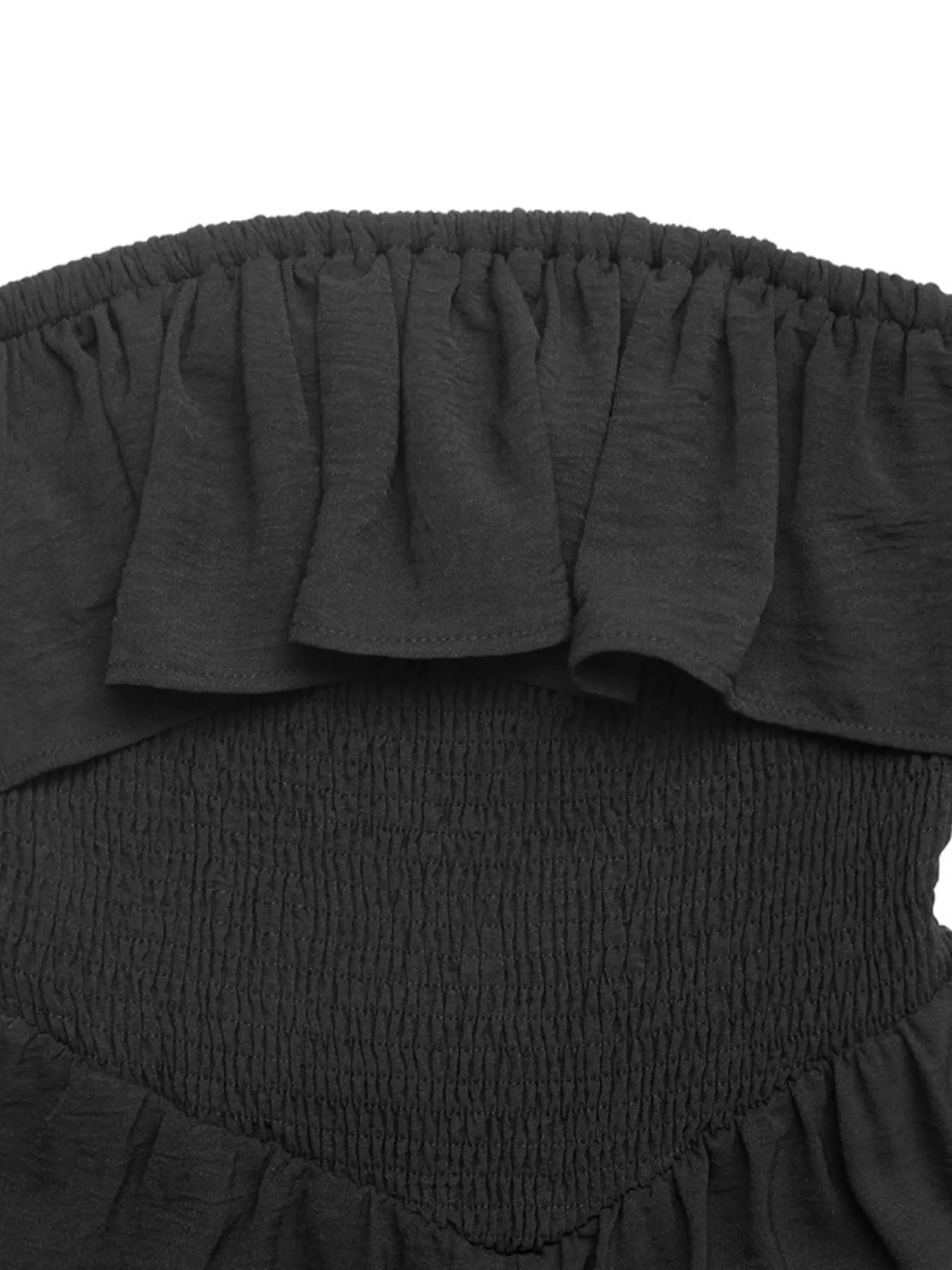Ruffled Smocked Tube Romper - Image 7