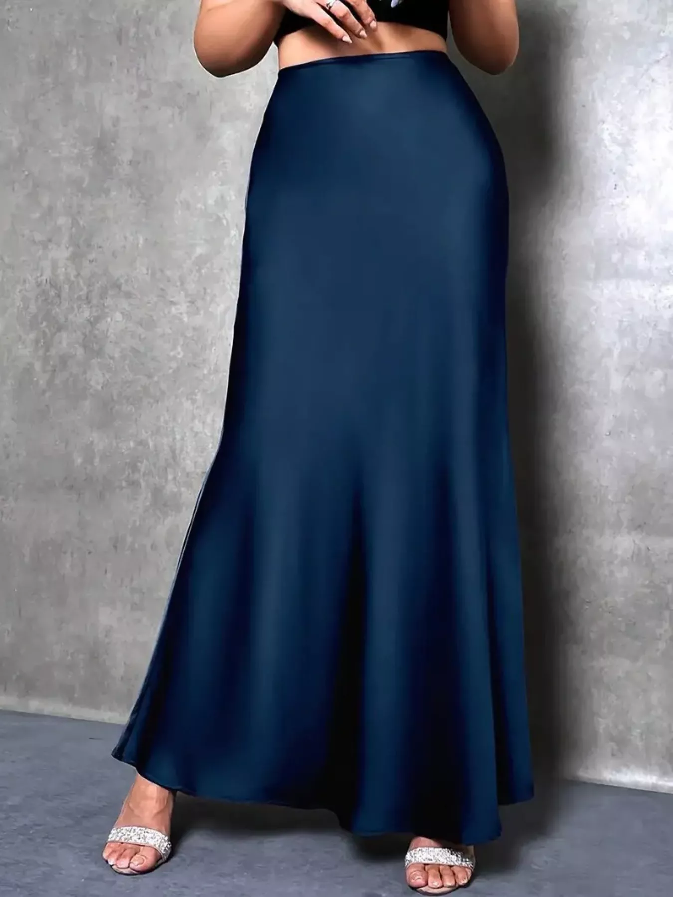 Satin Maxi Skirt - Image 2