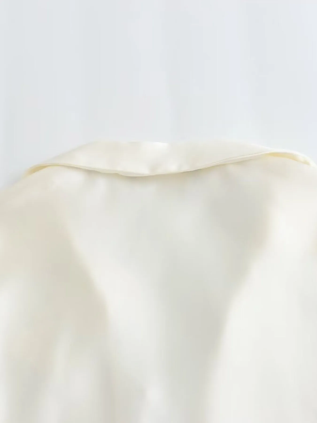 Satin Tie-Front Long Sleeve Shirt - Image 7