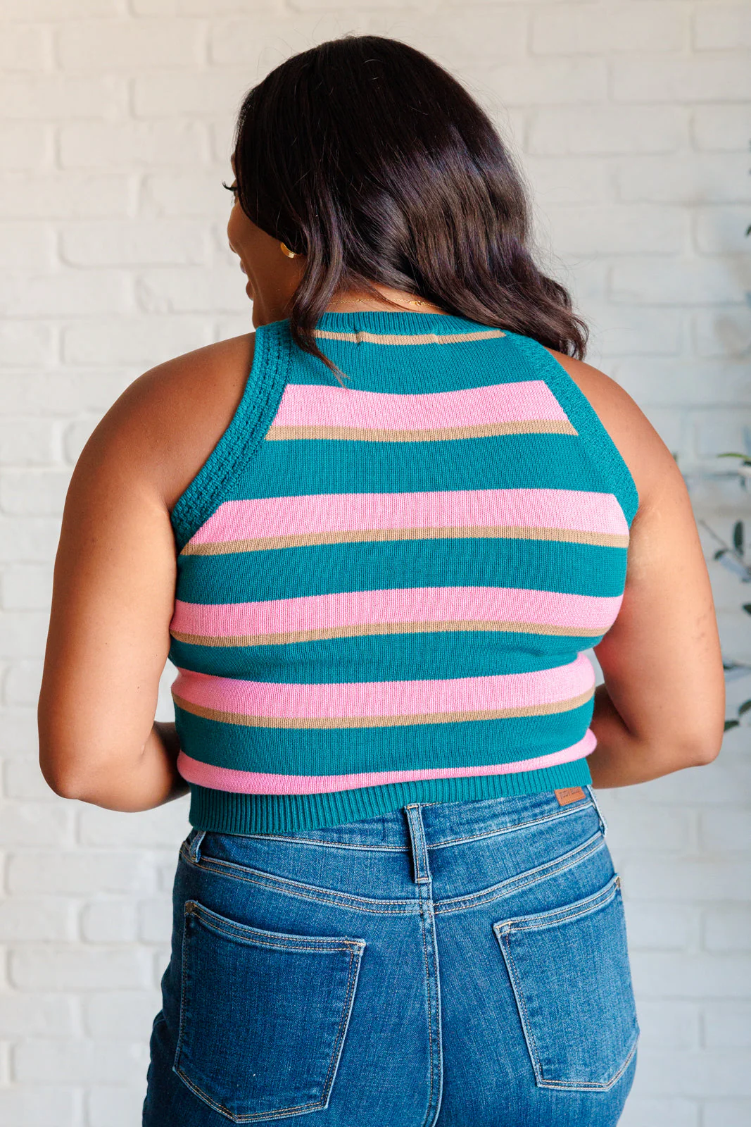 Scholarly Pursuits Knit Striped Tank - Image 7