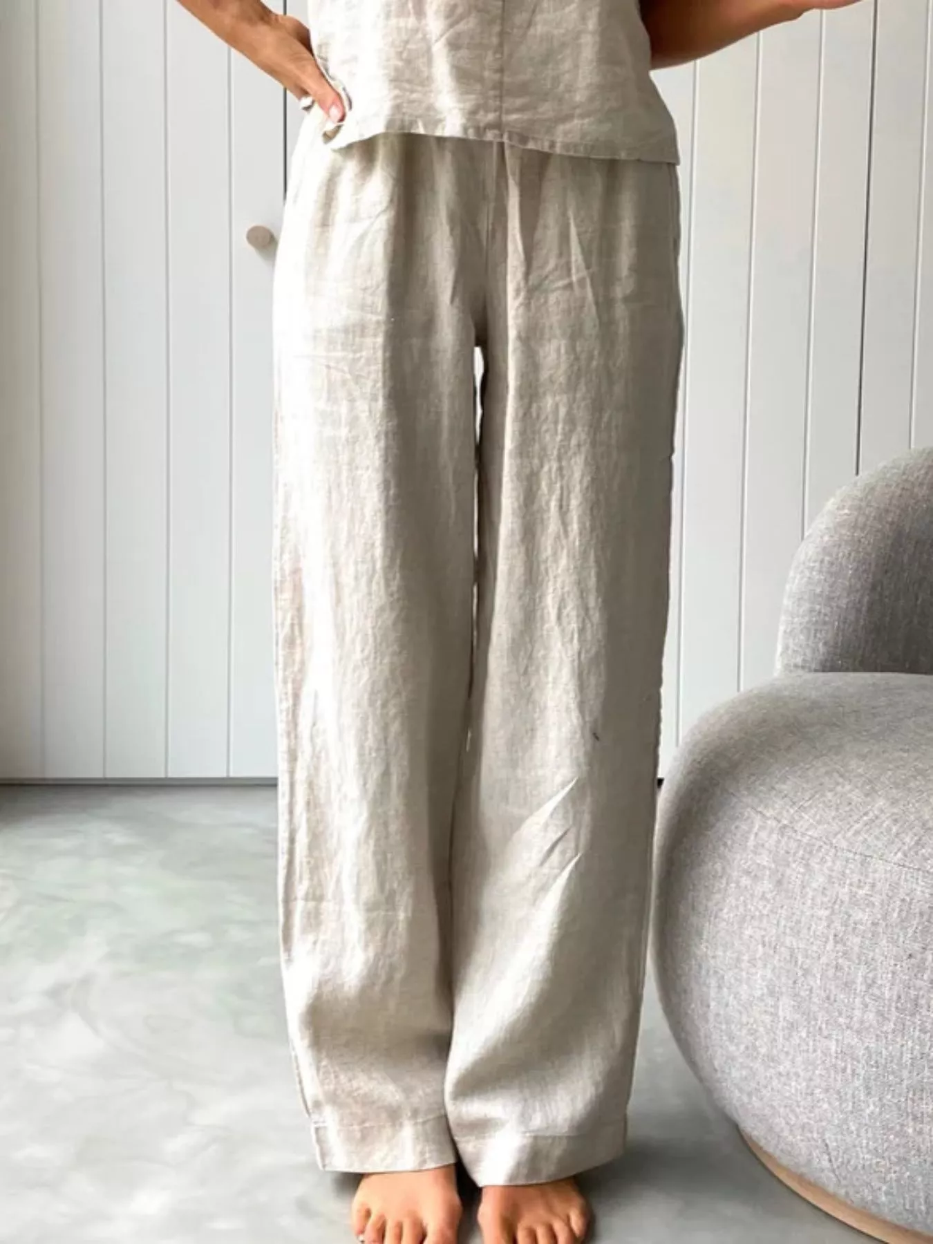 Scoop Neck Cami and Pants Set - Image 9