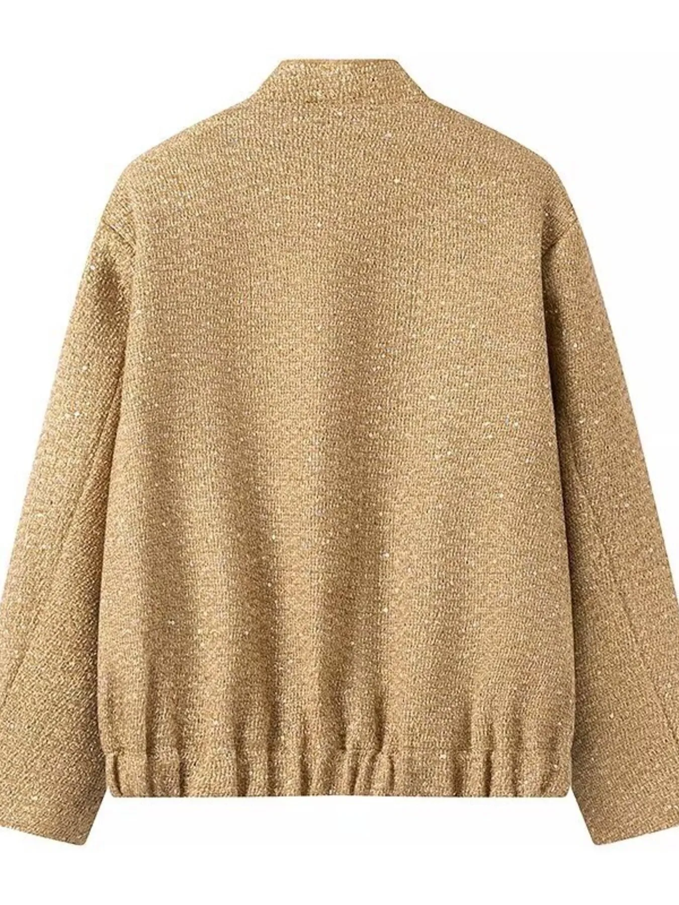Sequin Long Sleeve Jacket with Pockets - Image 8