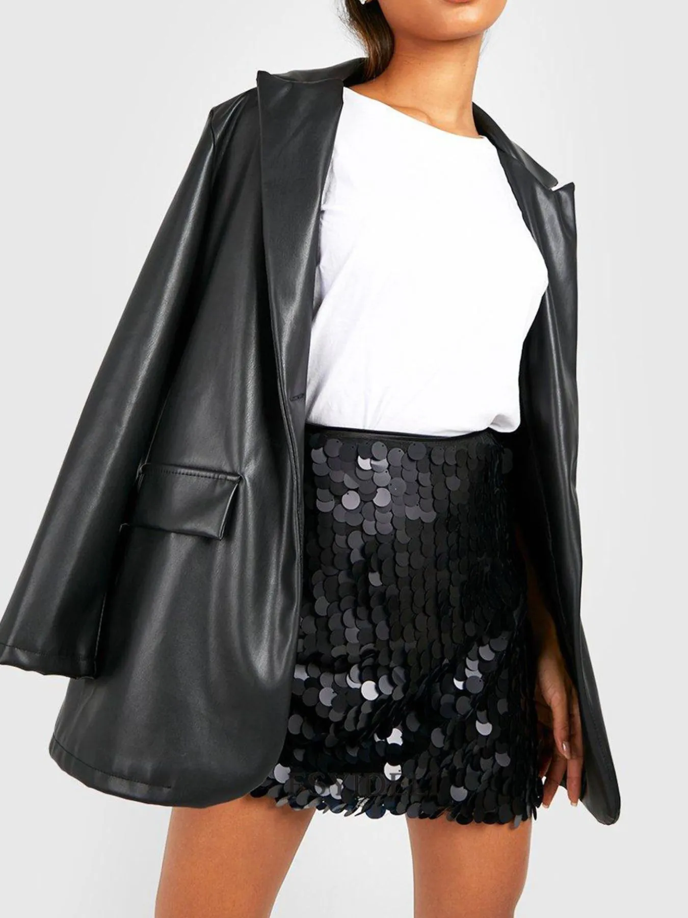 Sequin Mini Skirt - Image 8